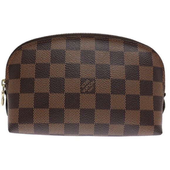 LOUIS VUITTON Authentic Brown Damier Pochette Pouch - Picture 1 of 8
